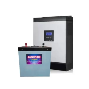 Backuplane 12V 1KW Hybrid Inverter with 12V 100Ah (1280Wh) Lithium Battery for Home, Shop, Office