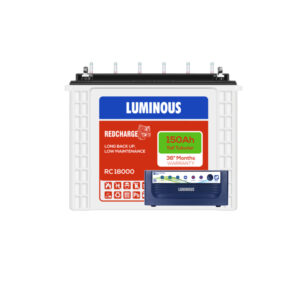Luminous Eco Volt Neo 1250 with Red Charge RC18000 150Ah