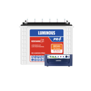Luminous Eco Volt Neo 1250 with Red Charge RC24000 PRO 180Ah