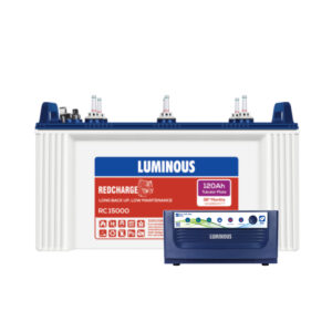 Luminous Eco Volt Neo 1550 with Red Charge RC15000 120Ah