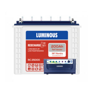 Luminous Eco Volt Neo 1550 with Red Charge RC25000 200Ah