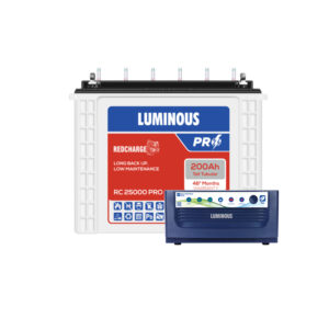 Luminous Eco Volt Neo 1550 with Red Charge RC25000 PRO 200Ah