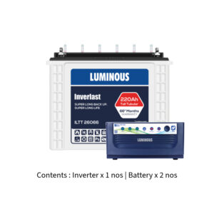 Luminous Eco Volt Neo 1650 with Inver Last ILTT26066 220Ah – 2 Batteries