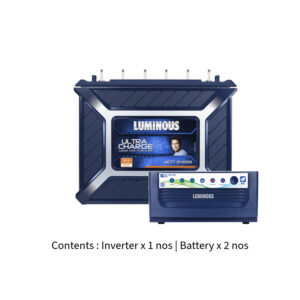 Luminous Eco Volt Neo 1650 with Ultra Charge UCT24066 180Ah – 2 Batteries