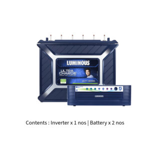 Luminous Eco Volt Neo 2300 2KVA 24V with Ultra Charge UCTT18066 150Ah – 2 Batteries