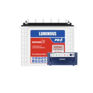 Luminous Eco Watt Neo 1050 with Red Charge RC25000 PRO 200Ah