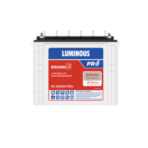 Luminous Red Charge RC25000 PRO – 200Ah Tall Tubular Battery
