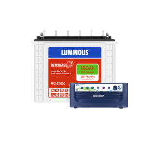 Luminous Eco Volt Neo 1050 with Red Charge RC18000 150Ah
