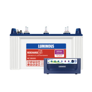 Luminous Eco Volt Neo 1050 with Red Charge RC15000 120Ah