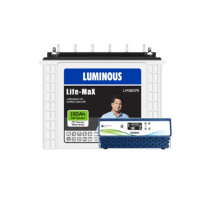 Luminous Optimus 1250 with Life Max LM18075 150Ah