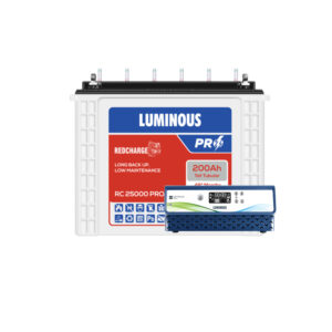 Luminous Optimus 1250 with Red Charge RC25000 PRO 200Ah