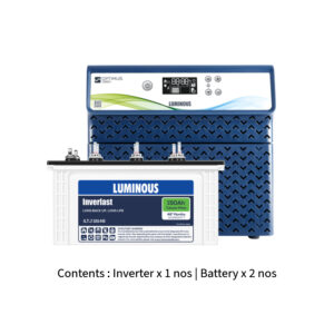 Luminous Optimus 2800 2500VA 2.5KVA 24V with Inver Last ILTJ18148 150Ah – 2 Batteries