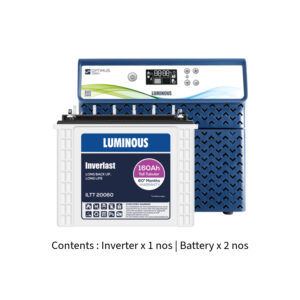 Luminous Optimus 2800 2500VA 2.5KVA 24V with Inver Last ILTT20060 160Ah – 2 Batteries