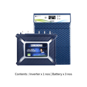 Luminous Optimus 3800 3.5KVA 36V with Ultra Charge UCTT18066 150Ah – 3 Batteries