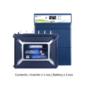 Luminous Optimus 3800 3.5KVA 36V with Ultra Charge UCTT25066 200Ah - 3 Batteries